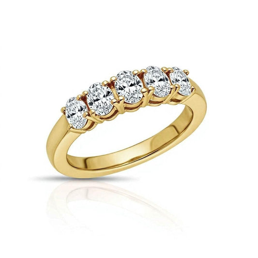 Carin Oval shape Lab diamond Band - Jewelslane