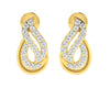 Caylin Diamond Earrings In Gold - Jewelslane