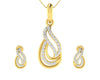 Caylin Diamond Pendant & Earrings Set - Jewelslane