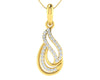 Caylin Diamond Pendant in Gold - Jewelslane