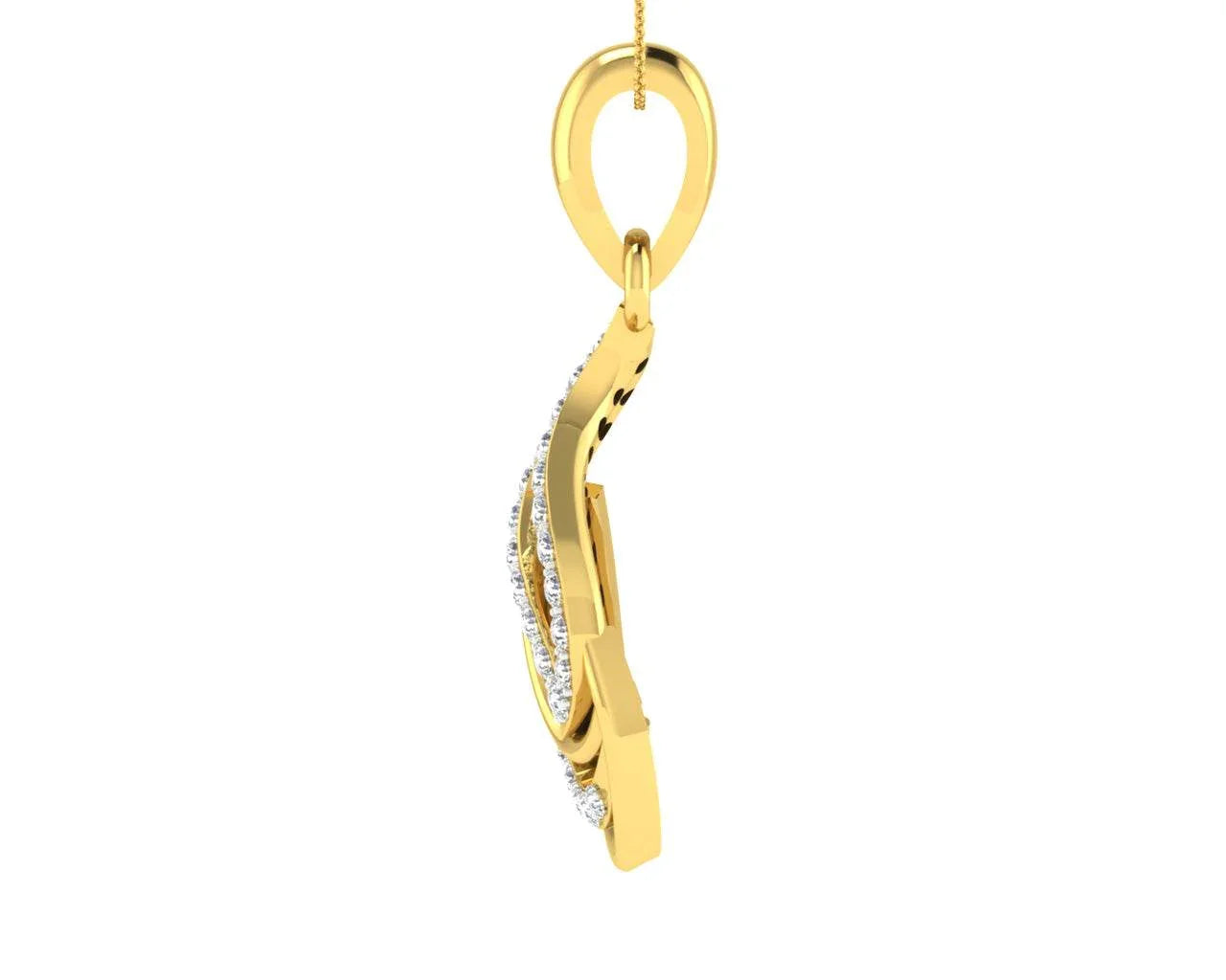 Caylin Diamond Pendant in Gold - Jewelslane