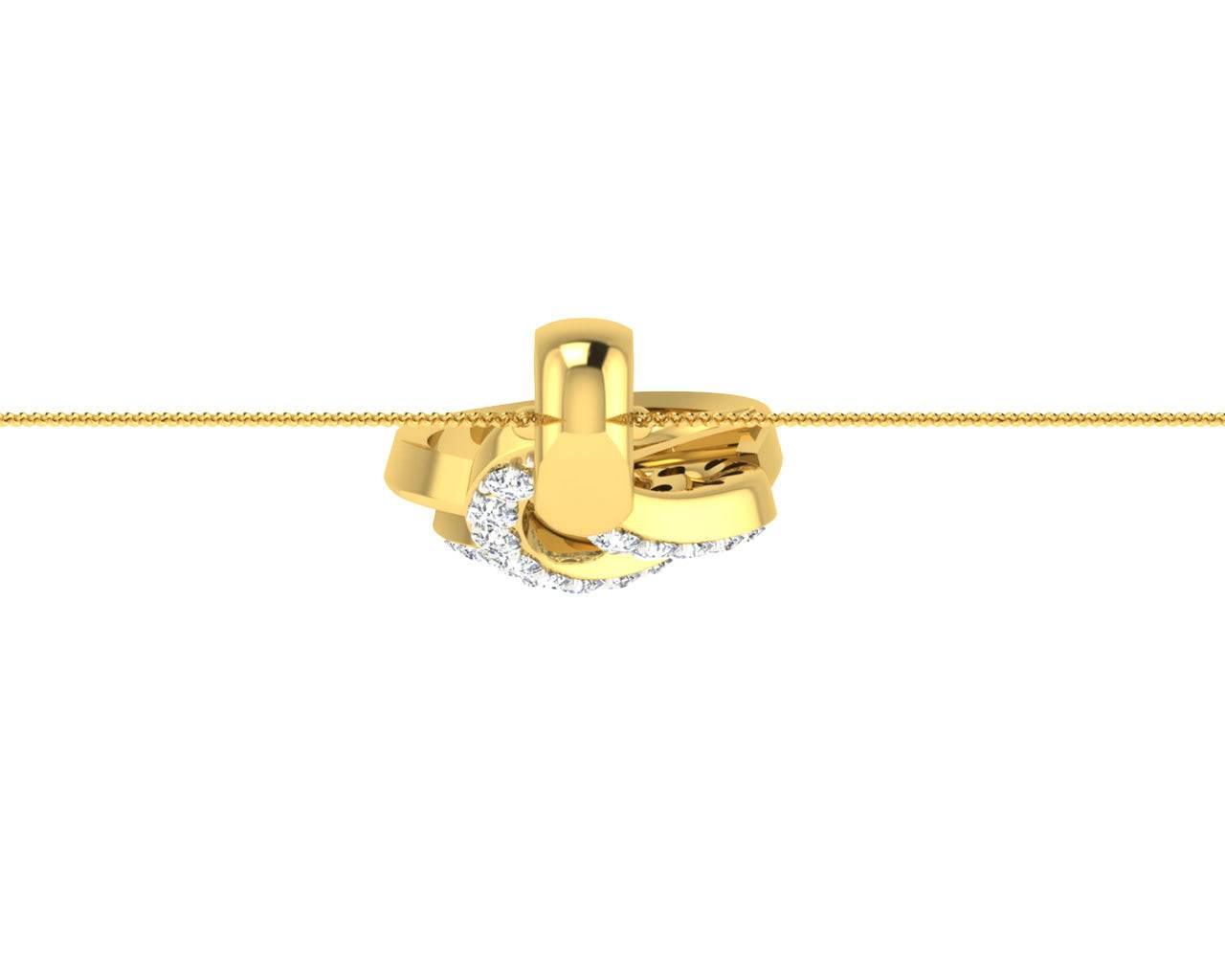 Caylin Diamond Pendant in Gold - Jewelslane