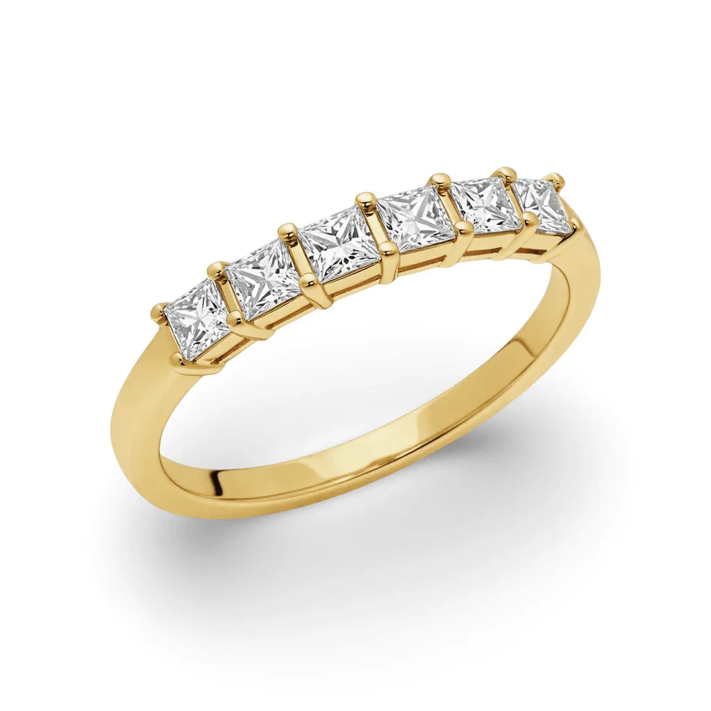Ceci Lab Grown Princess Cut Diamond Ring in Gold - Jewelslane