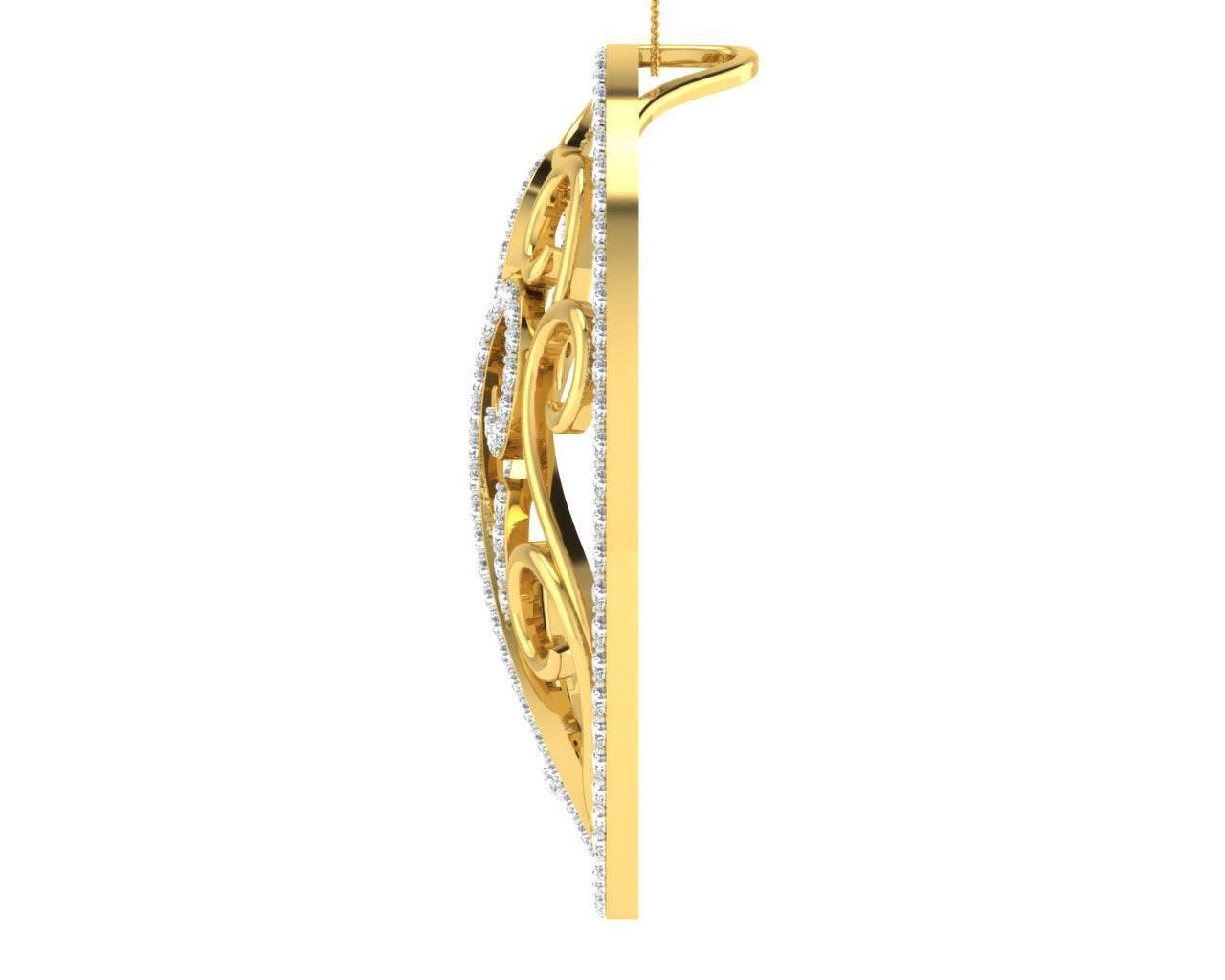 Celeste Diamond Pendant in Gold - Jewelslane
