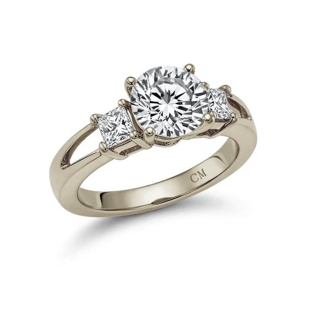 Celia Round Brilliant Lab Diamond Engagement Ring - Jewelslane