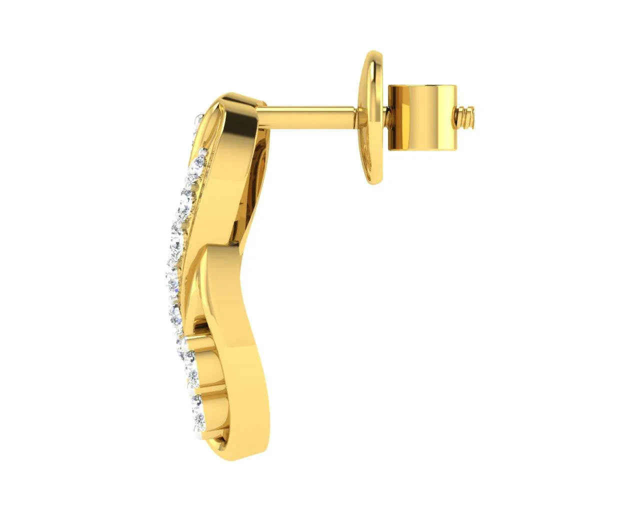 Celina Diamond Earrings in Gold - Jewelslane