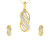 Celina Diamond Earrings Pendant Set - Jewelslane