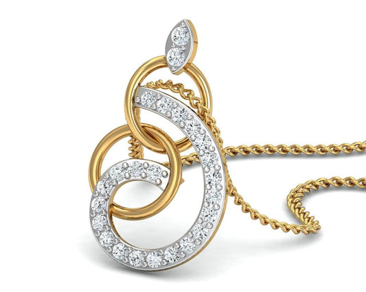 Chakrika Diamond Pendant - Jewelslane