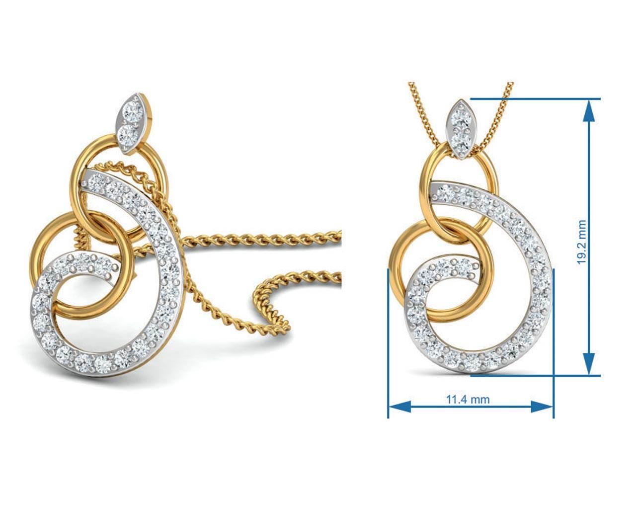 Chakrika Diamond Pendant - Jewelslane