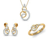 Chakrika Diamond Pendant Set - Jewelslane