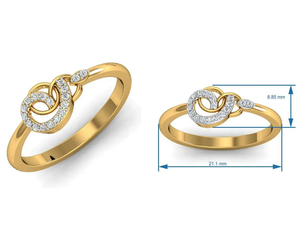 Chakrika Diamond Ring - Jewelslane