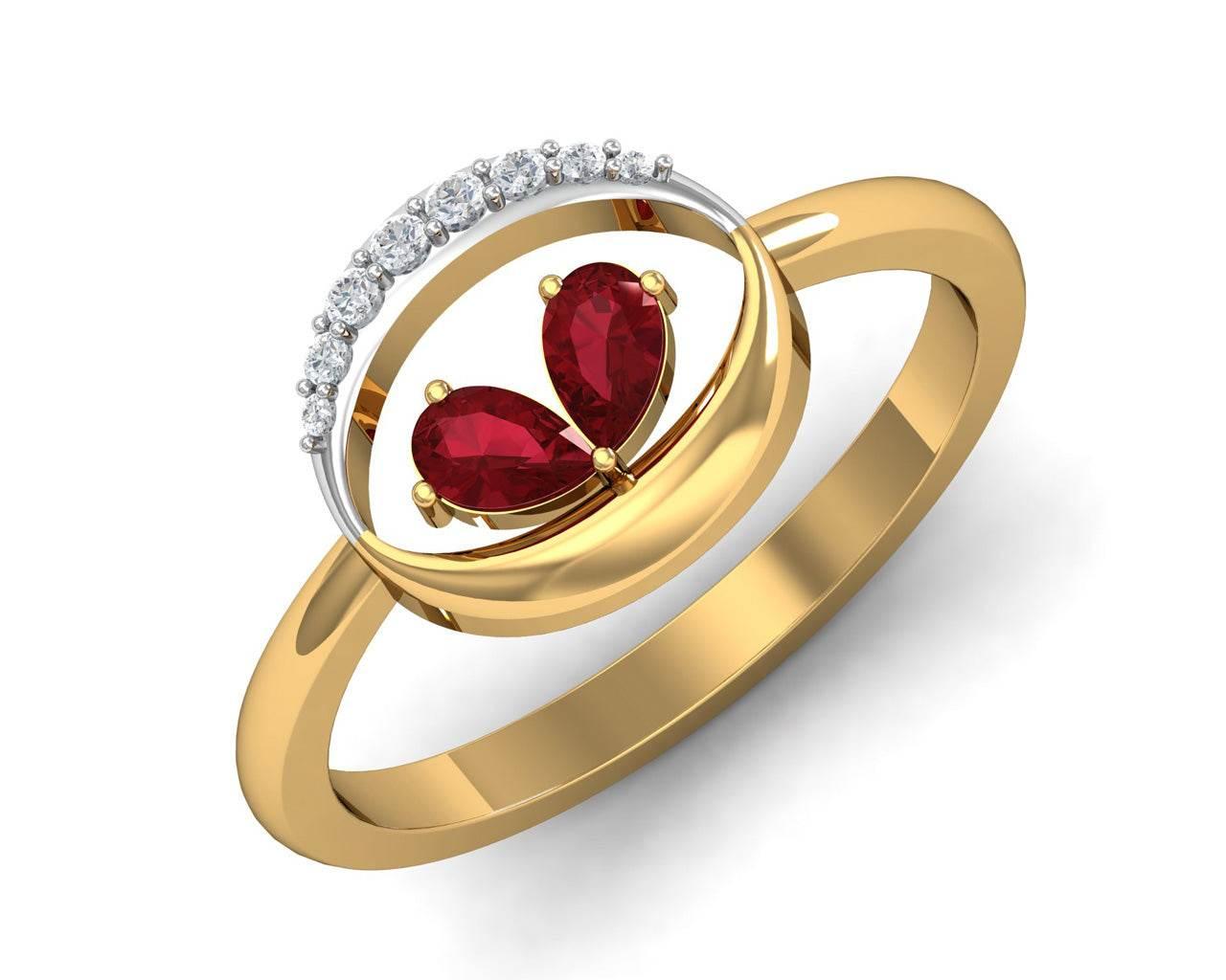 Chiti Ruby Diamond Ring - Jewelslane