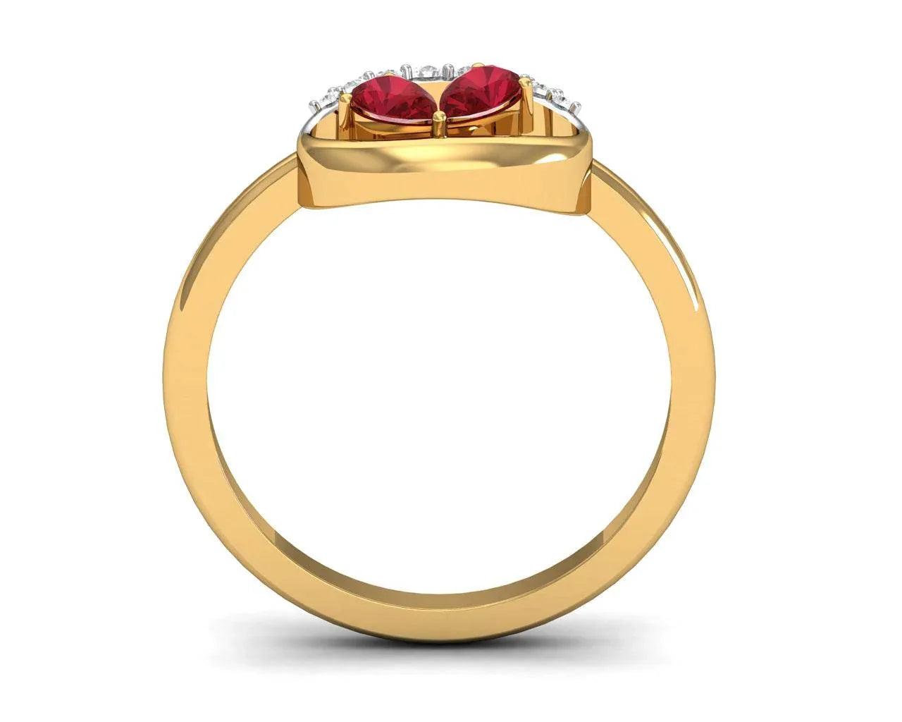 Chiti Ruby Diamond Ring - Jewelslane