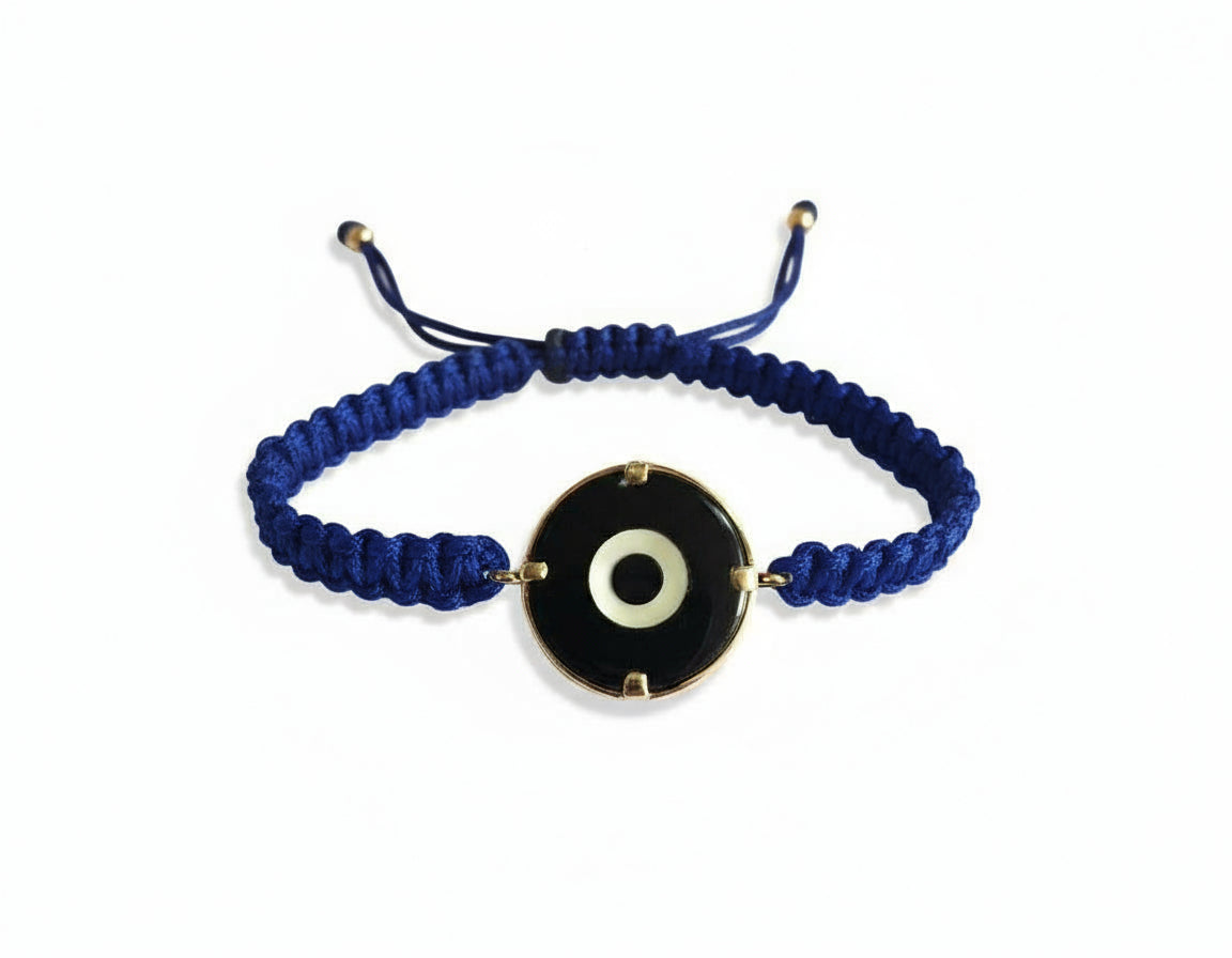 Evil eye Bracelet for Men in gold - Jewelslane