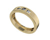 Chris Square Diamond Wedding Band - Jewelslane