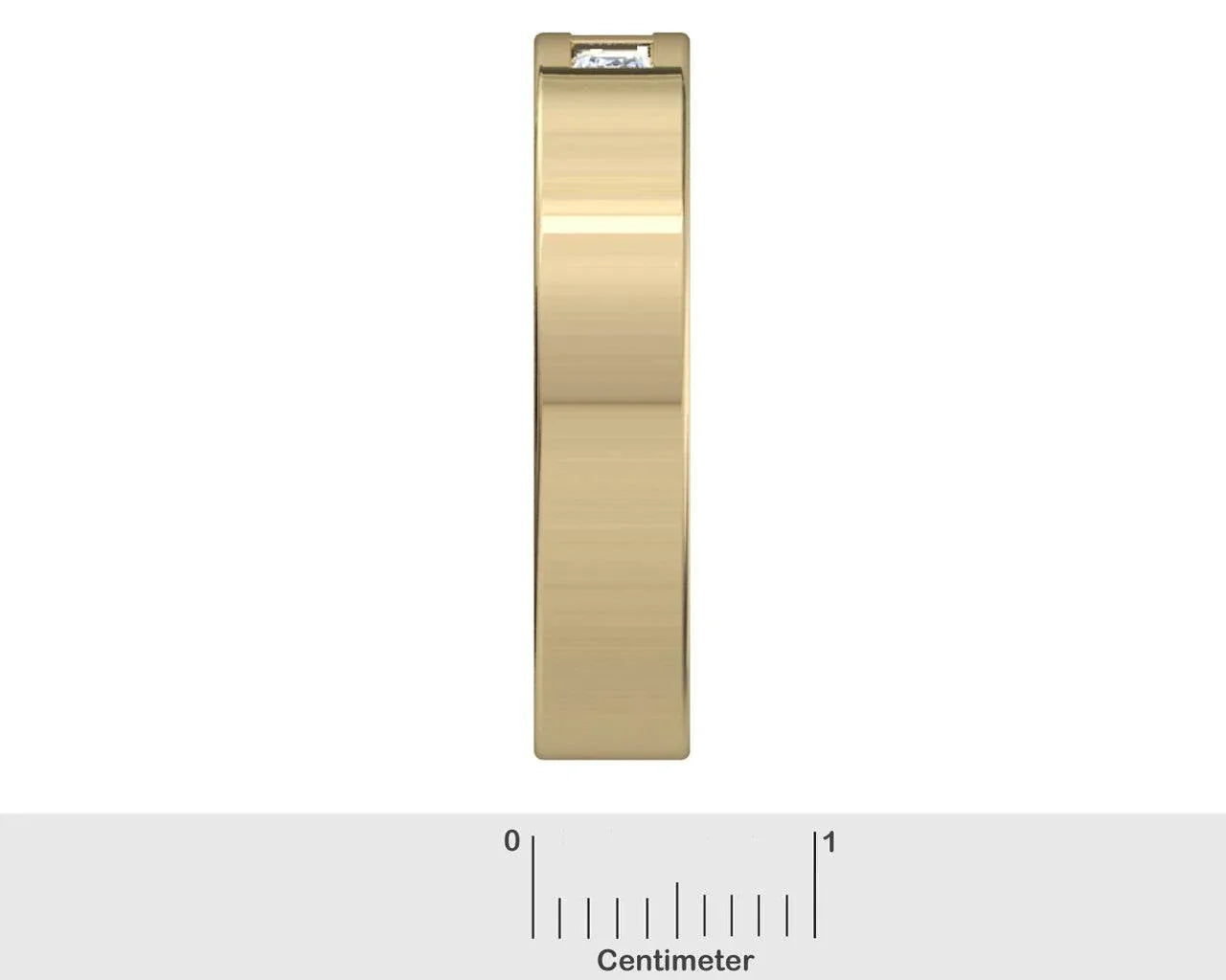 Chris Square Diamond Wedding Band - Jewelslane