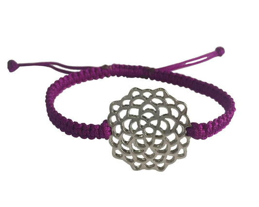 Crown Chakra Bracelet in Silver - Jewelslane