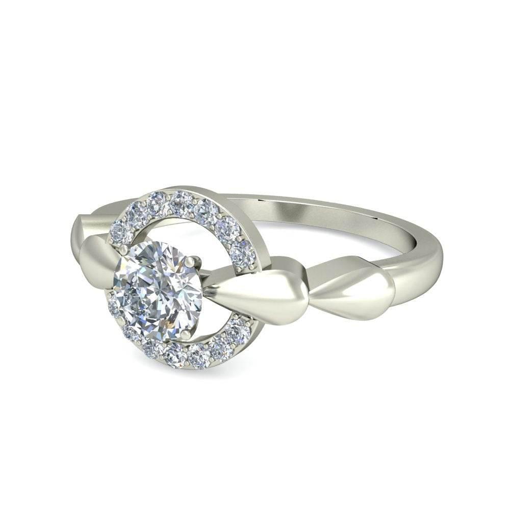 Claire Solitaire Diamond Engagement ring - Jewelslane