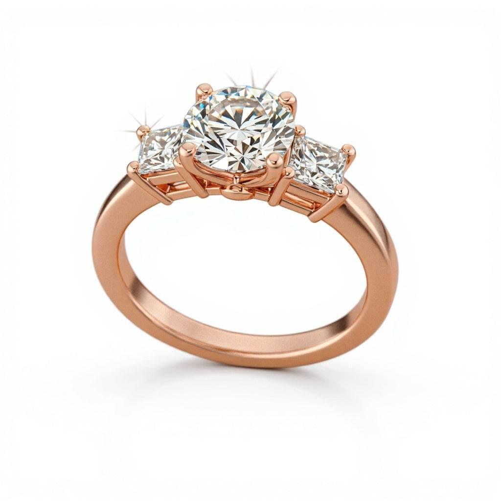 Cleo Round Brilliant Cut Lab Grown Diamond Solitaire Ring - Jewelslane