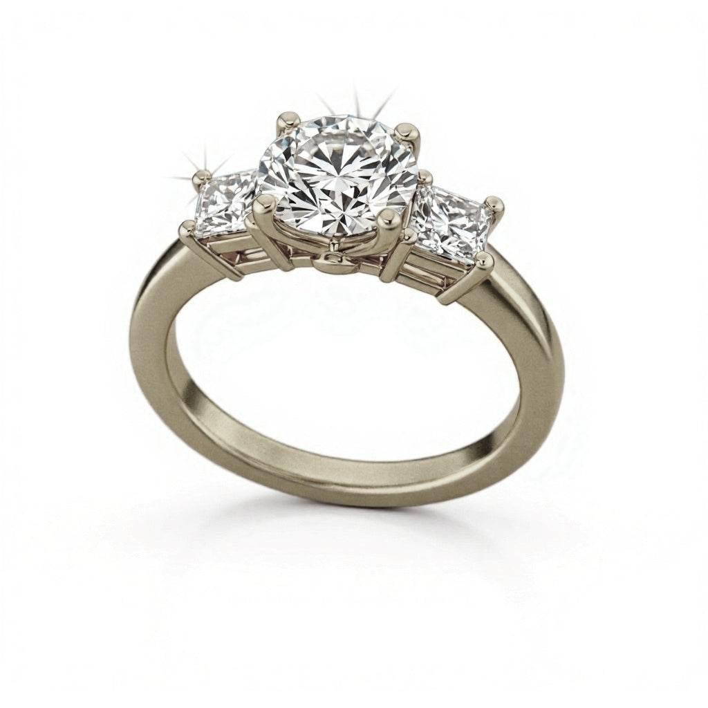 Cleo Round Brilliant Cut Lab Grown Diamond Solitaire Ring - Jewelslane