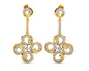 Contemporary Club Diamond Danglers - Jewelslane