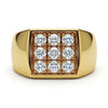 Conventional Nine Diamonds Gents Ring - Jewelslane