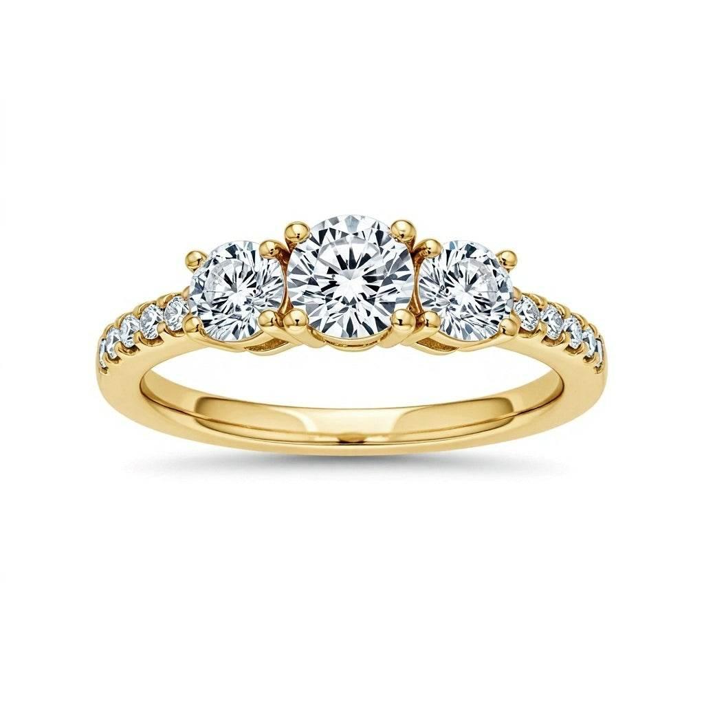 Dana Round Brilliant Cut Lab Diamond ring - Jewelslane