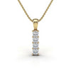 Dani Princess cut Lab diamonds pendant - Jewelslane