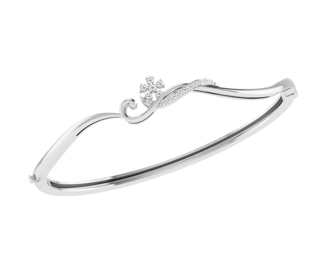 Darla Diamond Half Bangle - Jewelslane