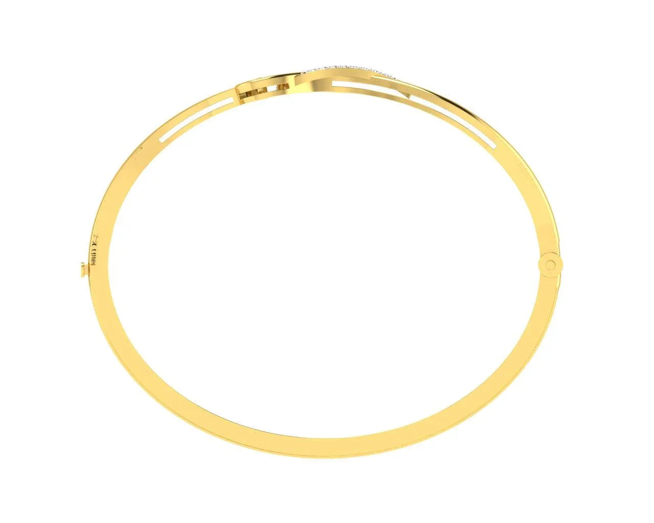 Darla Diamond Half Bangle - Jewelslane