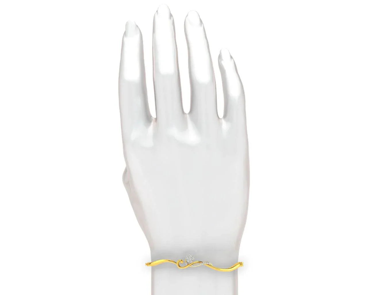 Darla Diamond Half Bangle - Jewelslane