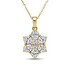 Darla Oval Shape Lab Diamond Solitaire Pendant - Jewelslane