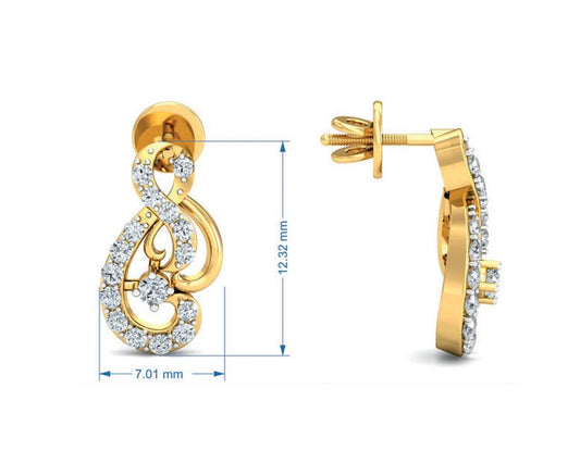 Deiva Round Brillant Diamond Pendant Set - Jewelslane