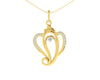 Delicate Ganesh Pendant in gold with diamonds - Jewelslane