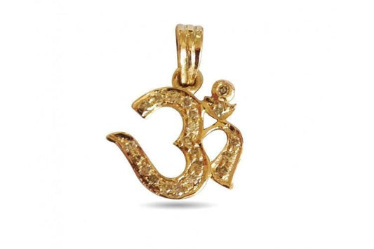 Delicate Om Diamond Pendant - Jewelslane