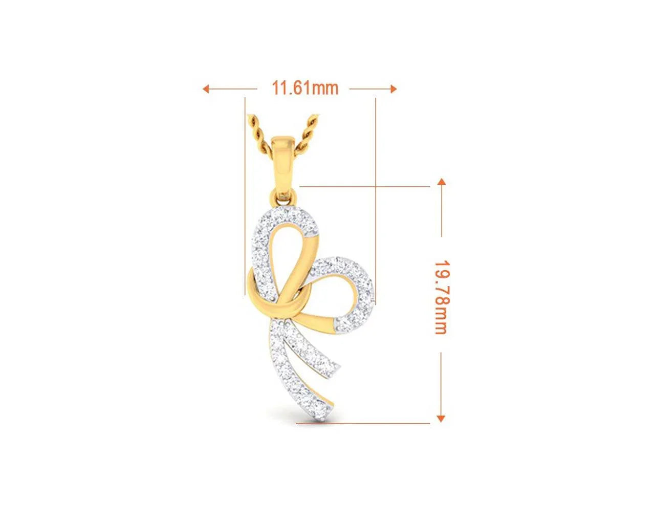 Derin Diamond Pendant in Gold - Jewelslane