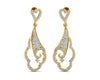 Devya Diamond Dangle Drop Earrings - Jewelslane