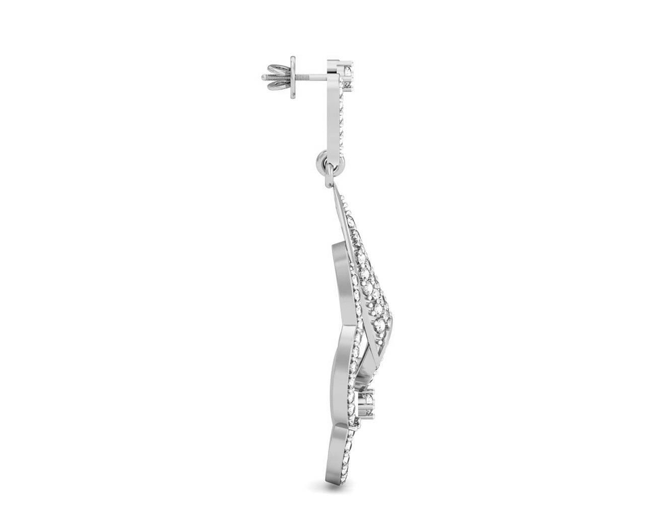 Devya Diamond Dangle Drop Earrings - Jewelslane