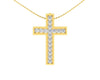 Diamond Cross pendant in gold - Jewelslane