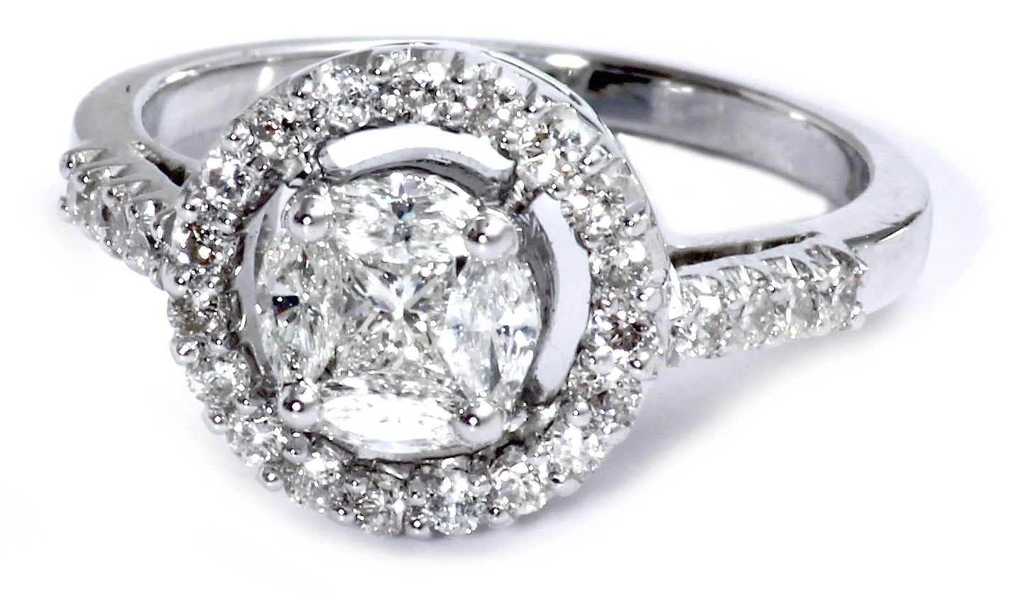 Diamond Solitaire look Ring - Jewelslane