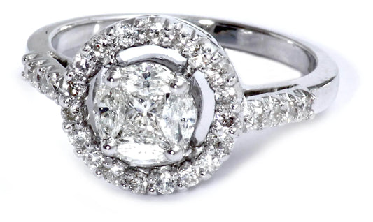 Diamond Solitaire look Ring - Jewelslane