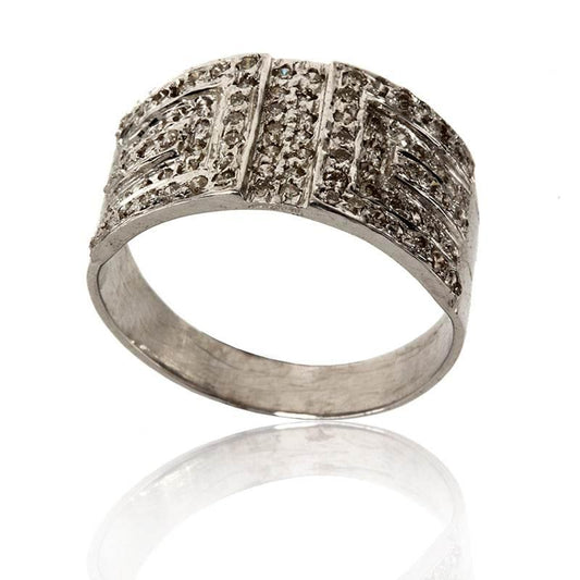 Diamond Band in silver - Jewelslane