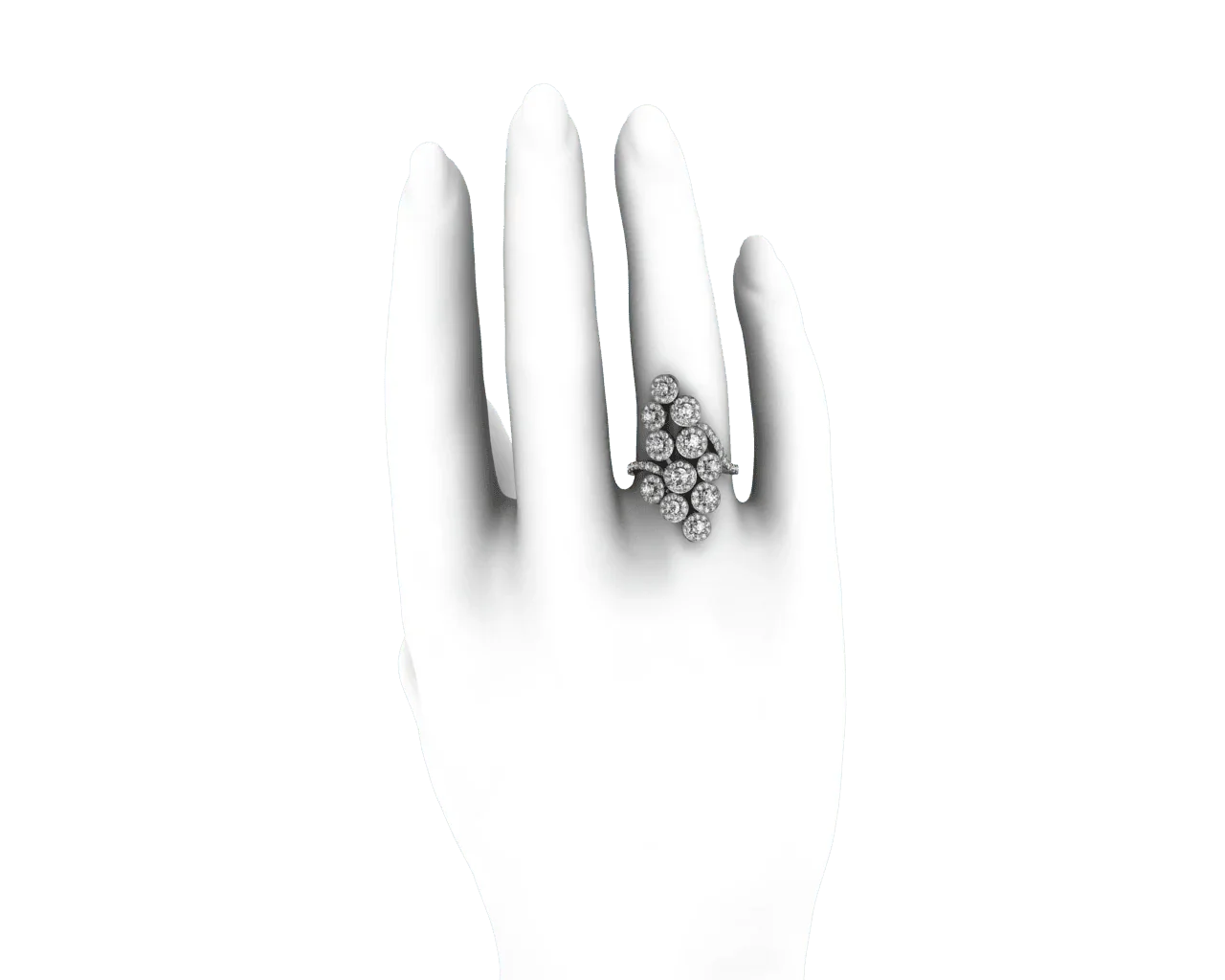 Angelic Diamond Cocktail Ring - Jewelslane