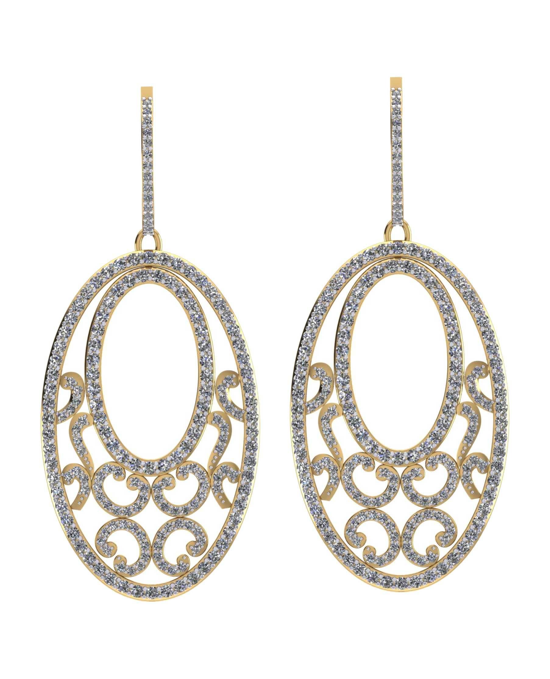Alluring diamond Danglers - Jewelslane