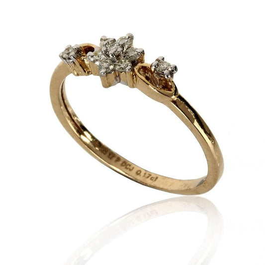 Ring with Diamonds in Gold - Jewelslane