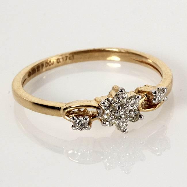 Ring with Diamonds in Gold - Jewelslane