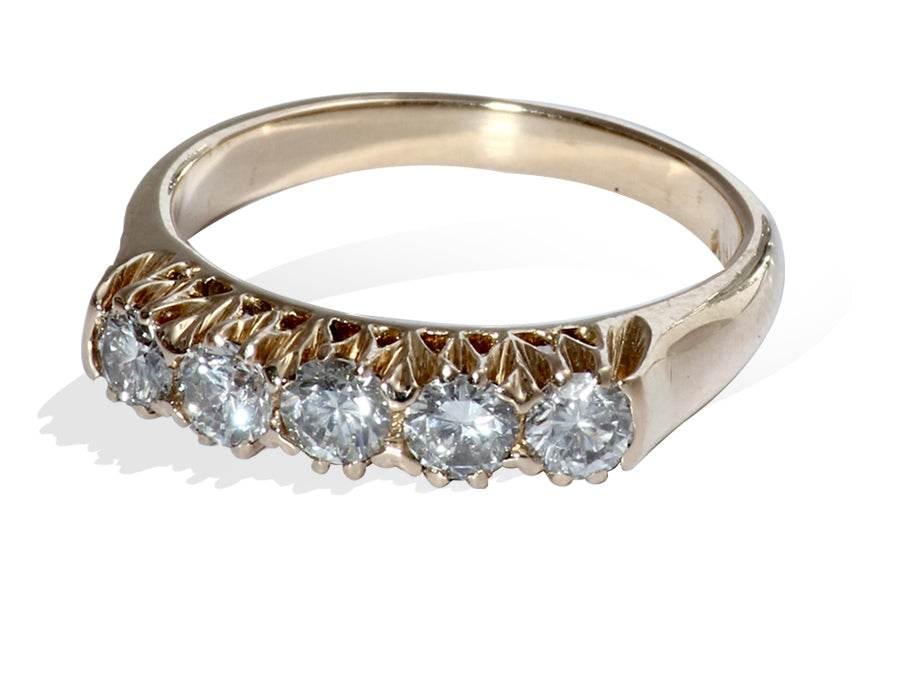 Gold Diamond Ring - Jewelslane