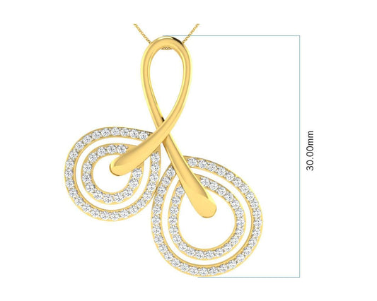 Dian Diamond Pendant & Earrings set - Jewelslane