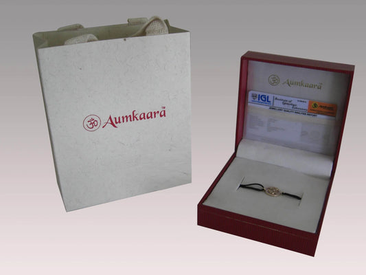 Om Bracelet in Gold Full Diamond 14mm - Jewelslane