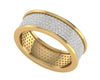 Divya Two Tone Diamond Band - Jewelslane